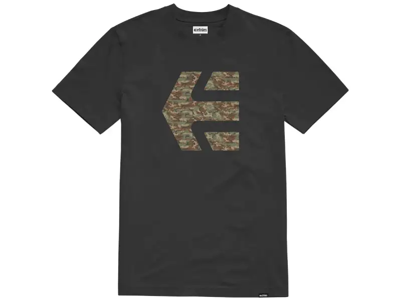 Etnies "Icon Print Tee" T-Shirt - Black/Camo