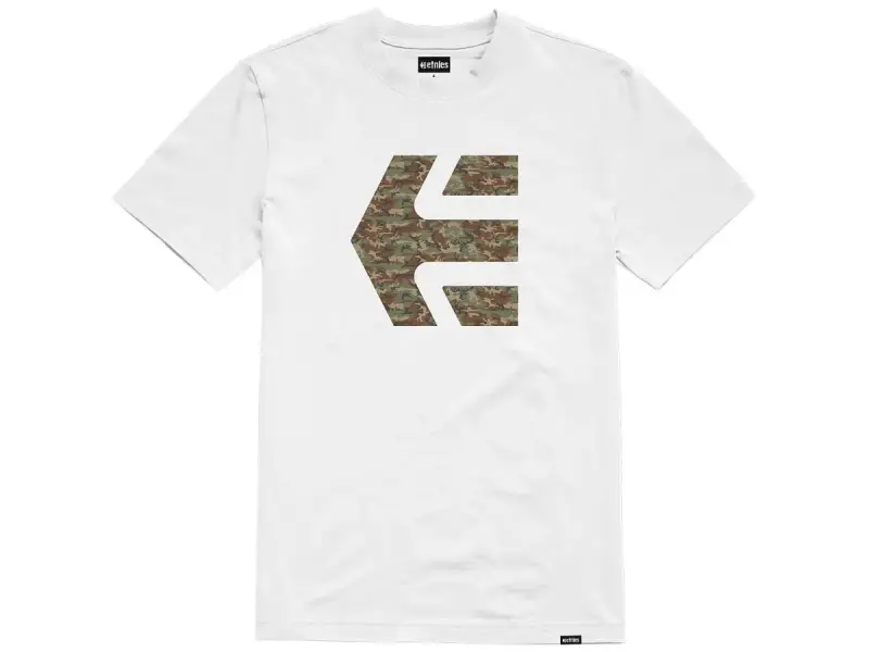 Etnies "Icon Print Tee" T-Shirt - White/Camo