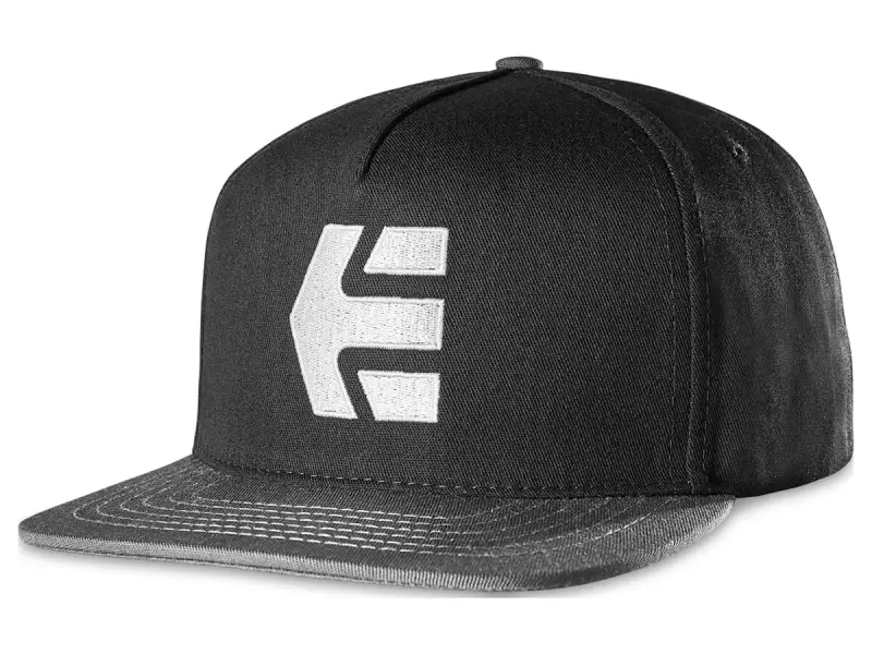 Etnies "Icon Snapback" Cap - Black/White/Grey