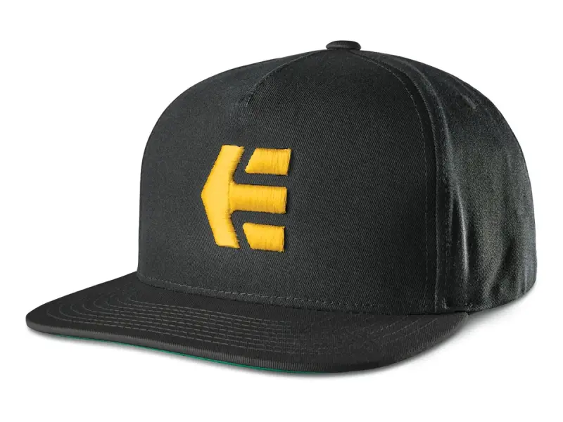 Etnies "Icon Snapback" Cap - Black/Yellow