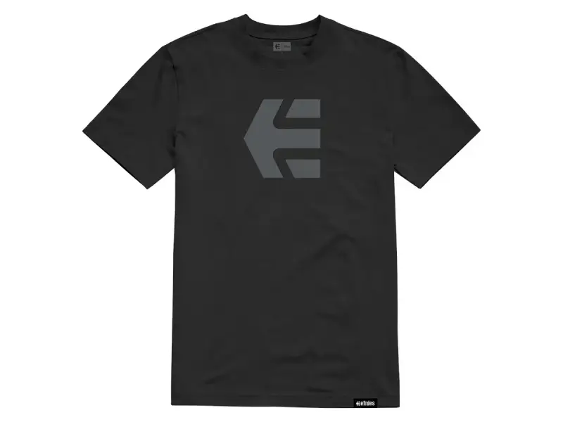 Etnies "Icon Tee" T-Shirt - Black/Black/Black