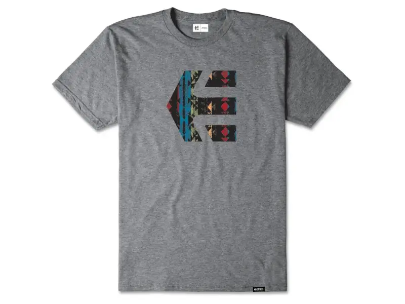Etnies "Icon Tee" T-Shirt - Grey/Grey