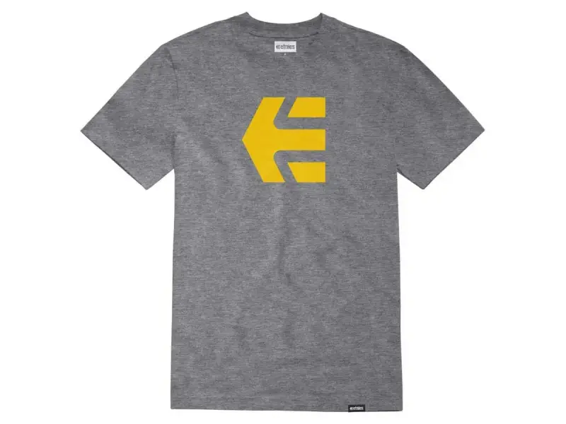 Etnies "Icon Tee" T-Shirt - Grey/Yellow