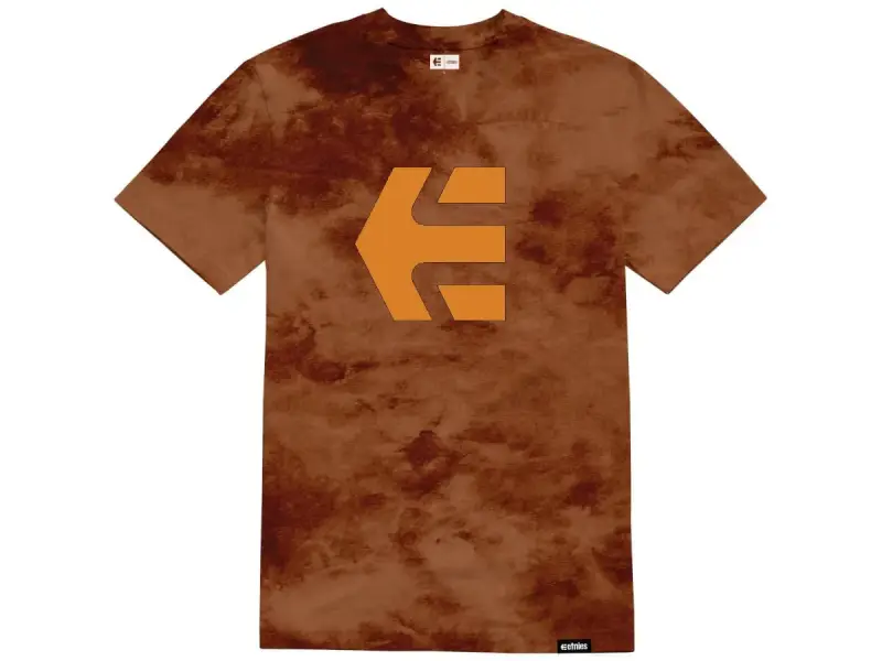 Etnies "Icon Wash Tee" T-Shirt - Black/Orange