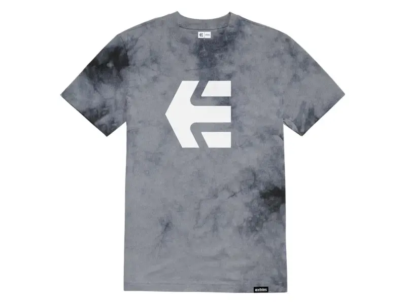 Etnies "Icon Wash Tee" T-Shirt - Grey/Black/White