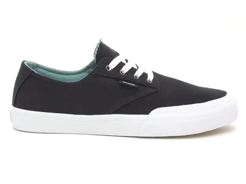 Etnies "Jameson Vulc LS" Shoes - Black/White/Silver