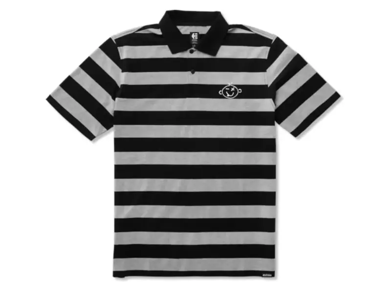 Etnies "KO Polo" T-Shirt - Black/Charcoal