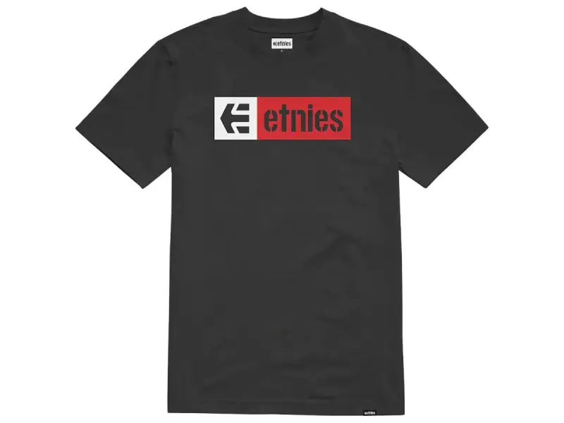 Etnies "New Box" T-Shirt - Black/Red/White