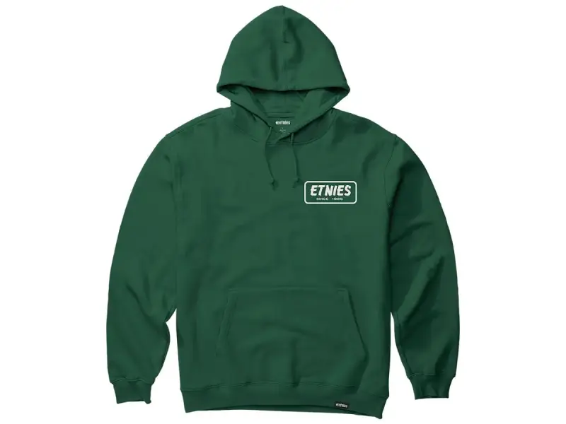 Etnies "Quality Control" Hooded Pullover - Green/White