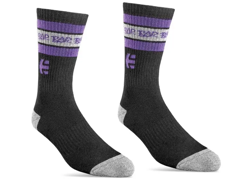 Etnies "Rad" Socks - Black/Purple