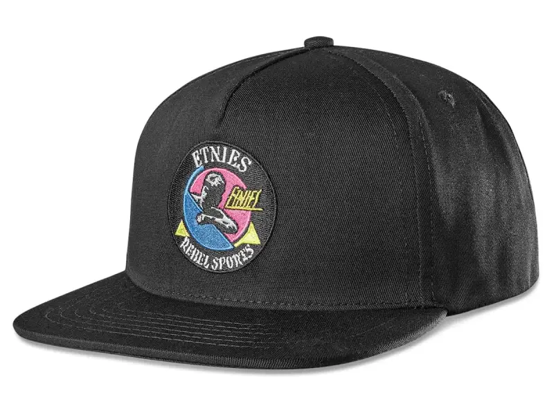 Etnies "Rebel Sports Snapback" Cap - Black