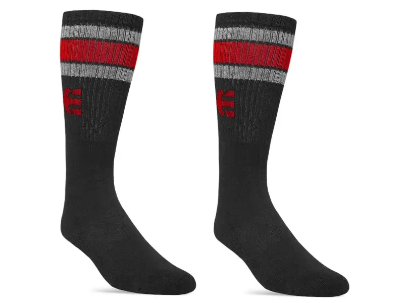 Etnies "Rebound" Socks - Black/Red
