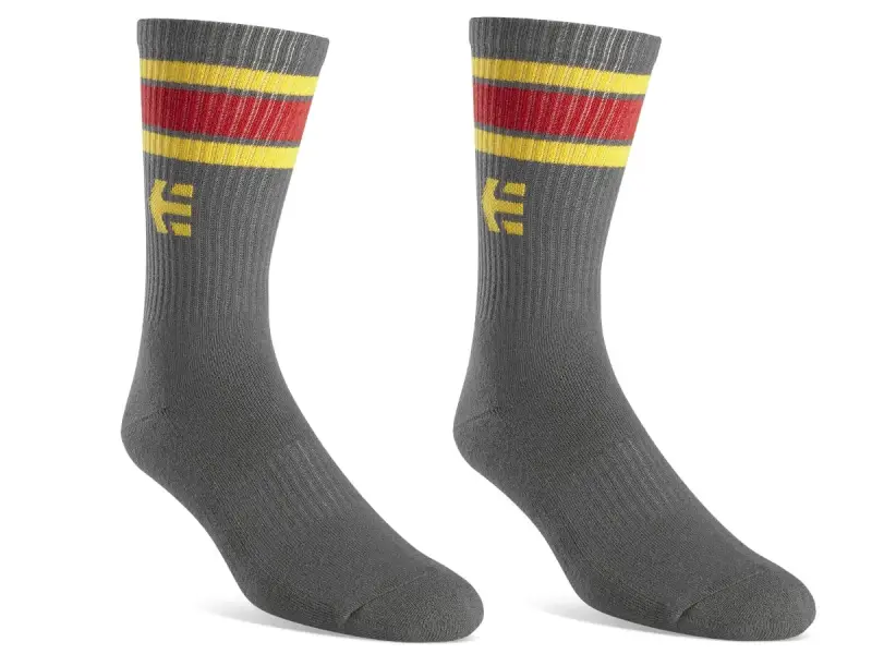 Etnies "Rebound" Socks - Grey/Yellow