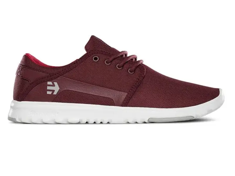 Etnies "Scout" Shoes - Burgund / White