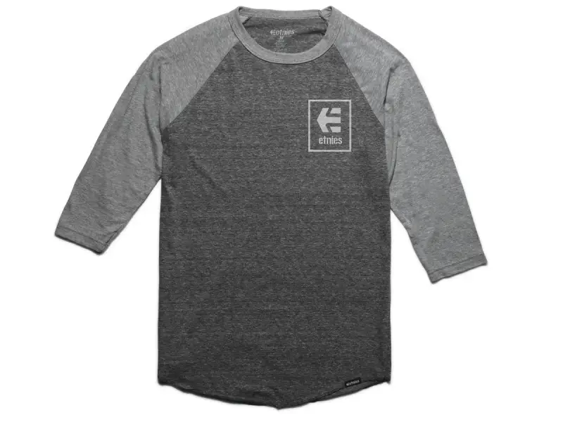 Etnies "Stack Box Raglan" 3/4 Longsleeve - Grey/Heather
