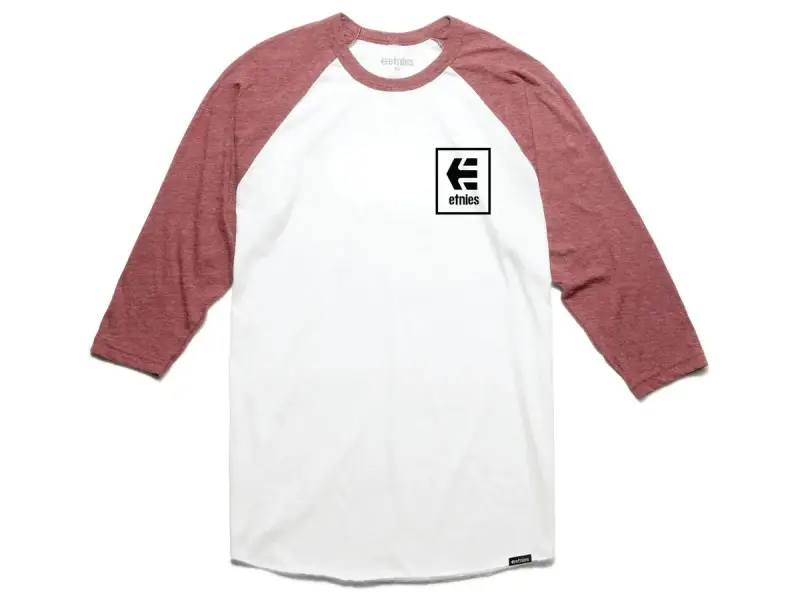 Etnies "Stack Box Raglan" 3/4 Longsleeve - Red/White