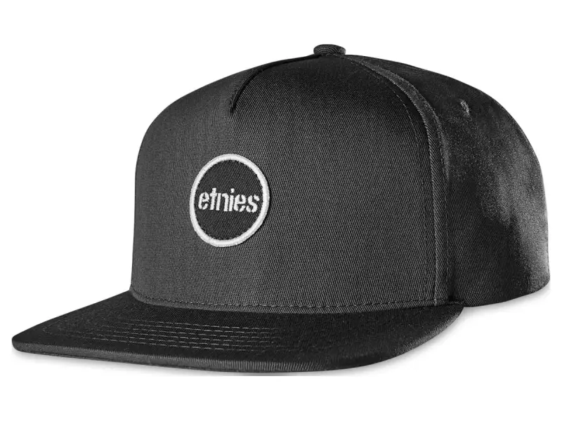 Etnies "Stencil Patch Snapback" Kappe - Black