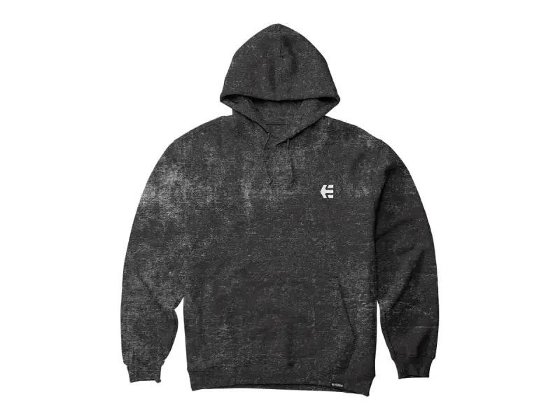 Etnies "Team Embroidery Wash" Hooded Pullover - Black Wash