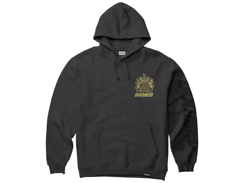 Etnies X Doomed "Crest" Hooded Pullover - Black