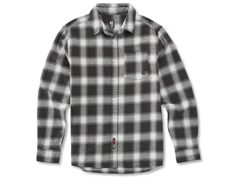 Etnies X Doomed "Flannel" Shirt - Black/White