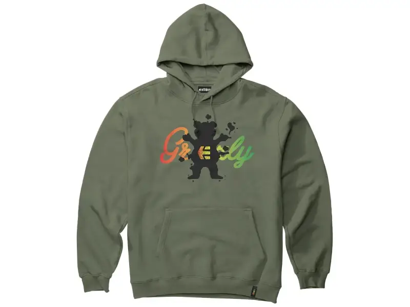 Etnies X Grizzly Hooded Pullover - Military