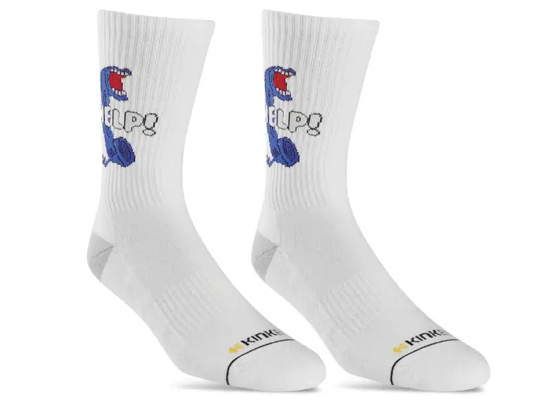 Etnies X Kink Bikes "Crew" Socks - White