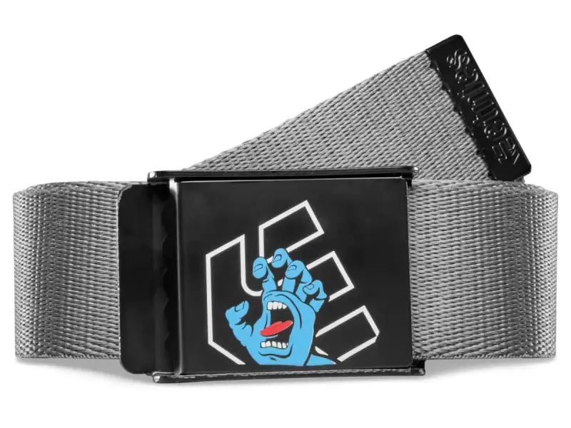 Etnies X Santa Cruz "Screaming Hand" Belt - Charcoal