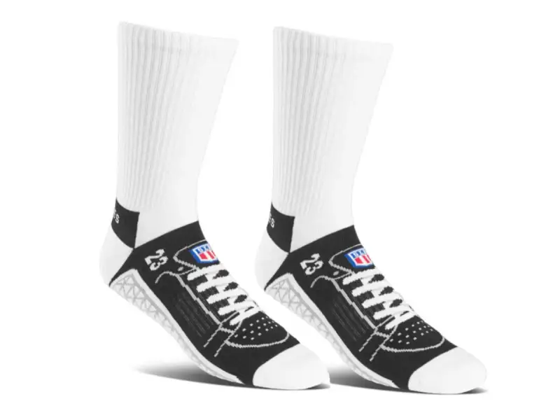 Etnies X SLB "Crew" Socks - White/Black