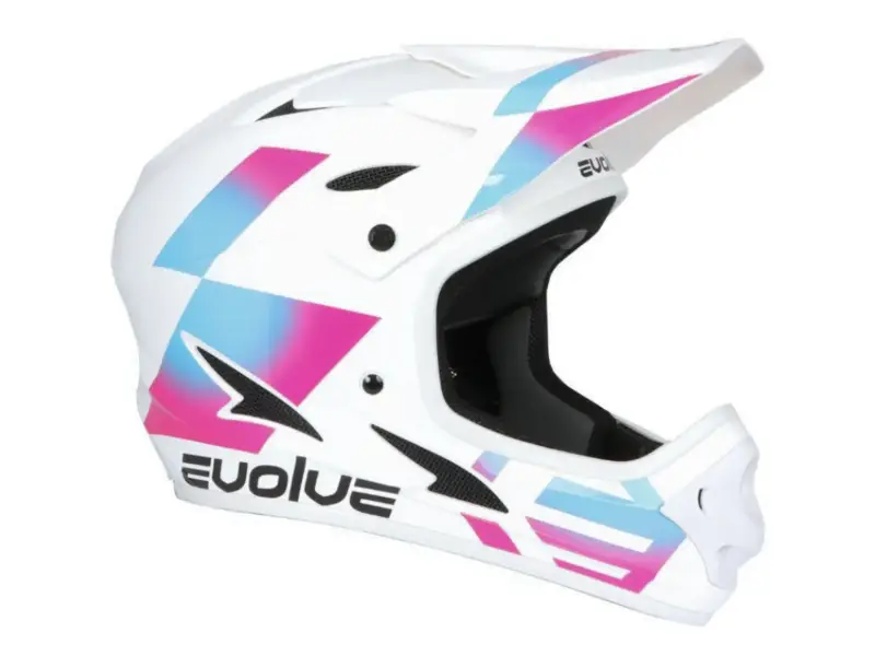 Evolve "Storm" Fullface Helm - Glossy White/Galaxy