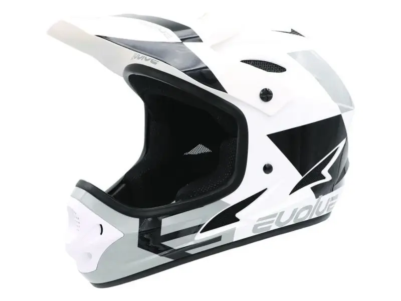 Evolve "Storm" Fullface Helmet - Glossy White/Black