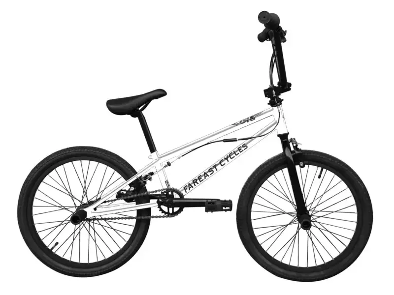 Fareast Cycles "Flatland" BMX Rad - White - Freecoaster