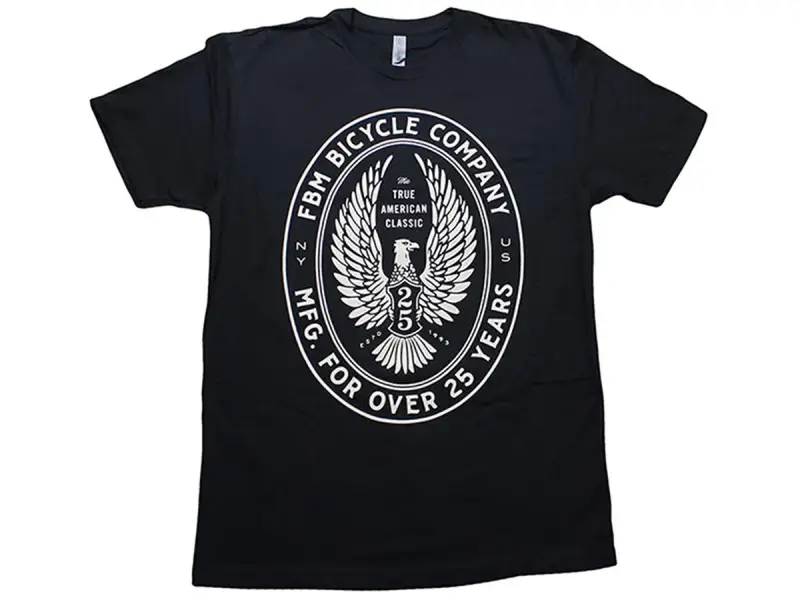 FBM "25 Year Badge" T-Shirt - Black