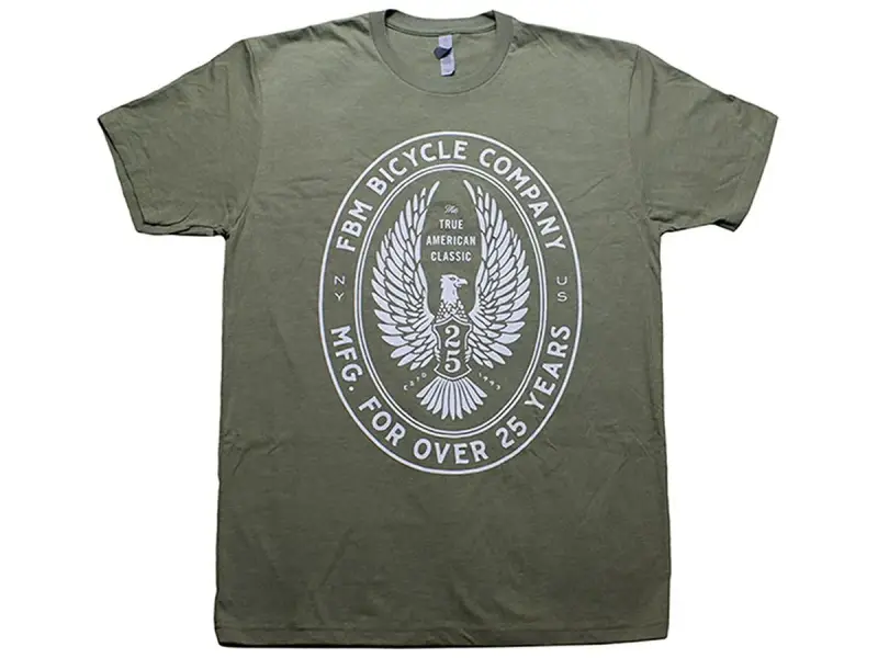 FBM "25 Year Badge" T-Shirt - Olive