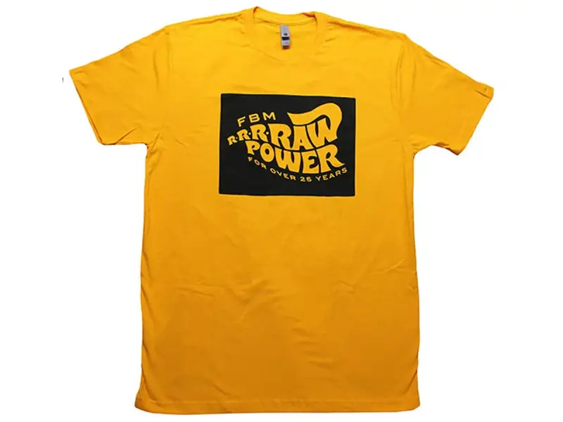 FBM "Raw Power" T-Shirt - Golden Yellow