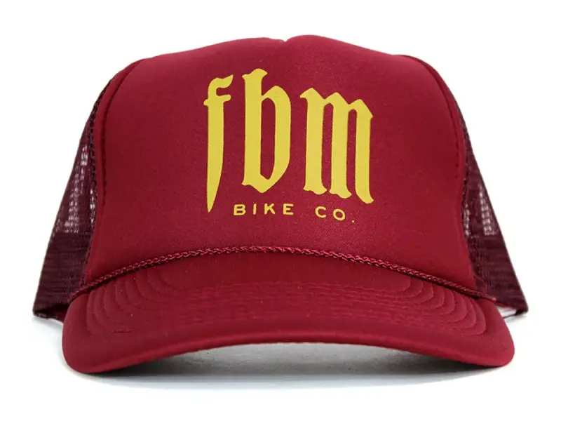 FBM "Script Mesh Trucker" Cap - Maroon