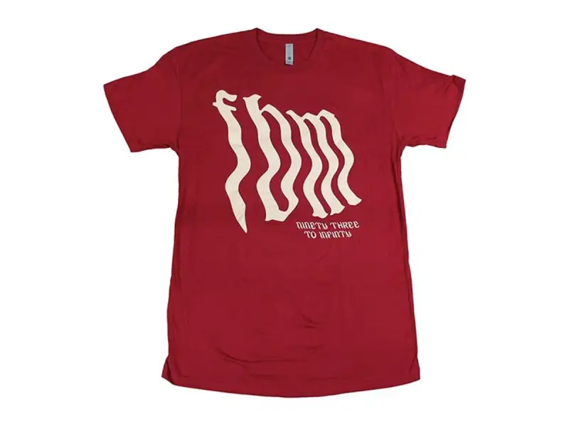 FBM "Wavy" T-Shirt - Burgundy