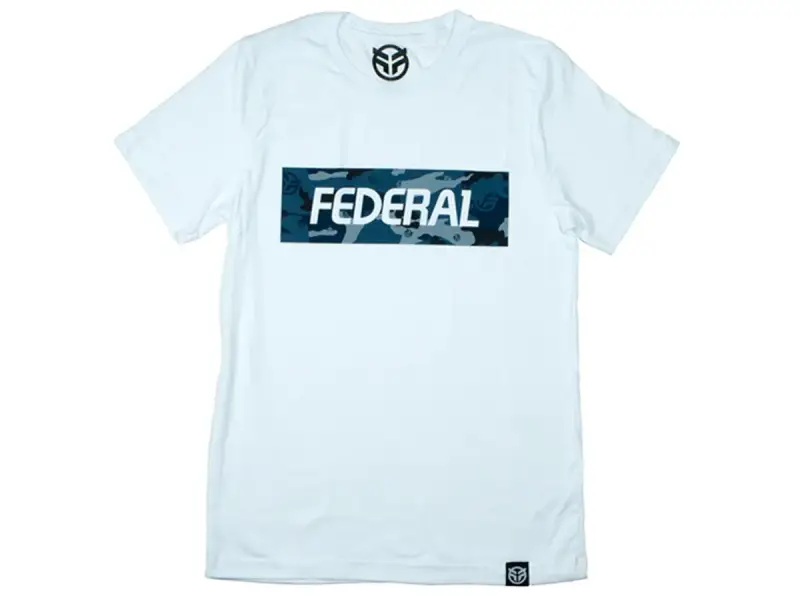Federal Bikes "Blue Camo" T-Shirt - White