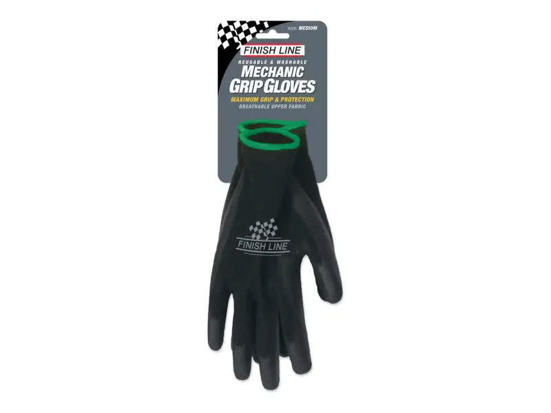 Finish Line "Mechanic Grip" Handschuhe - Black