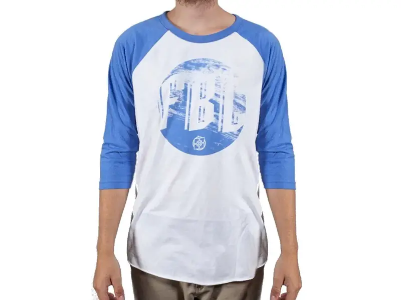 Fit Bike Co. "Grain" 3/4 Longsleeve - White/Blue