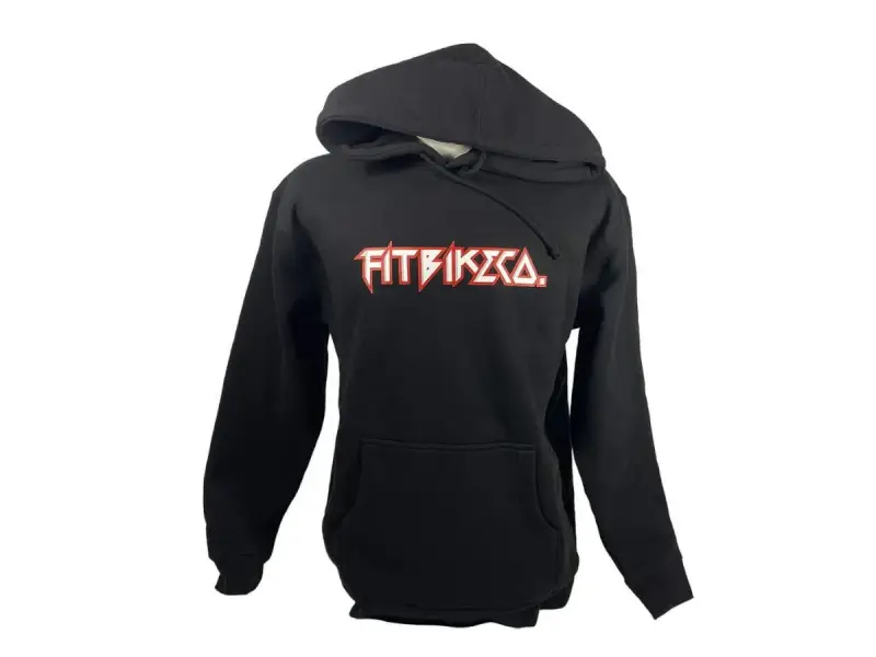 Fit Bike Co. "Heavy Metal" Hooded Pullover - Black