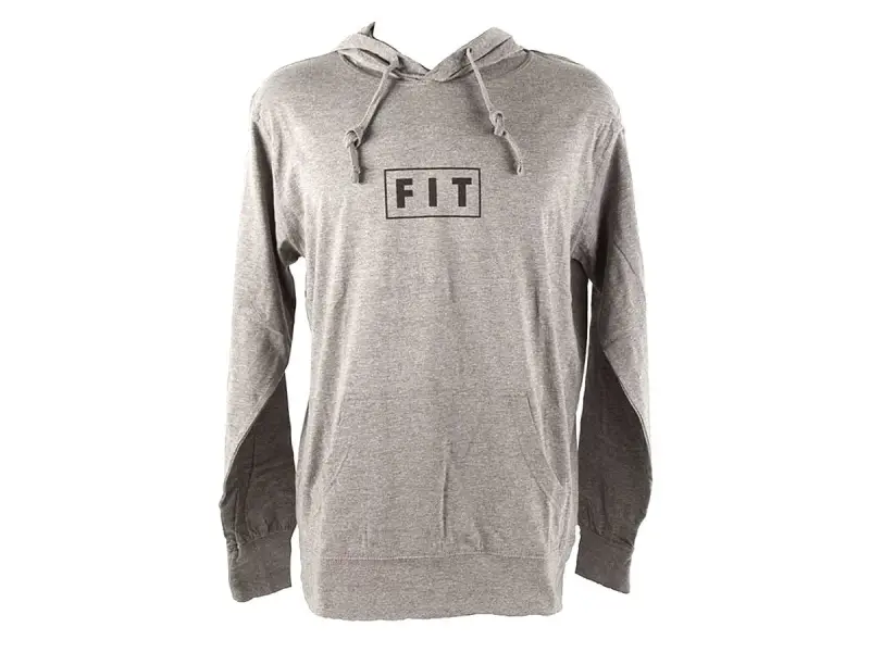 Fit Bike Co. "Lightweight" Hooded Pullover - Grey