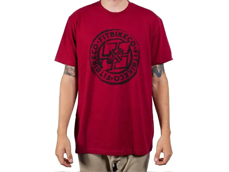 Fit Bike Co. "Sketched Emblem" T-Shirt - Red