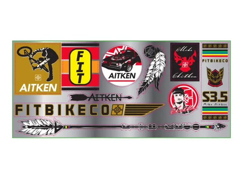 Fit Bike Co. "Mike Aitken" Stickerset