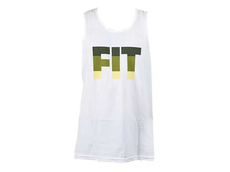 Fit Bike Co. "Striped" Tank Top - White