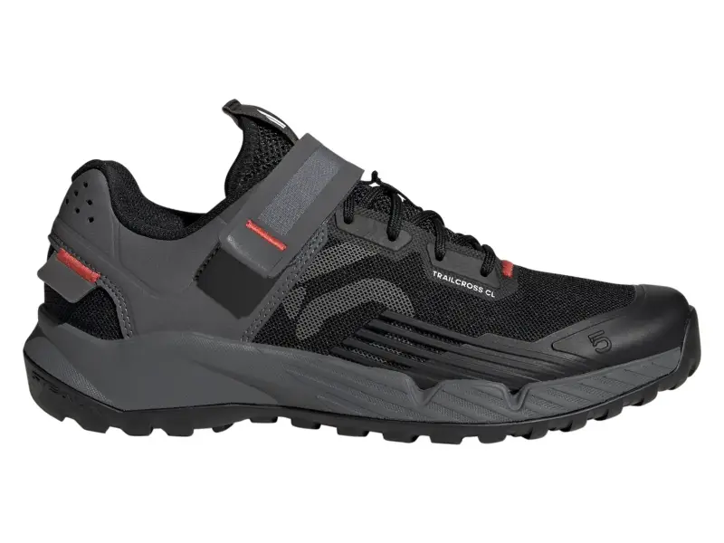 Five Ten "Trailcross Clip-In Womens" MTB Shoes - Black/Grey/Red