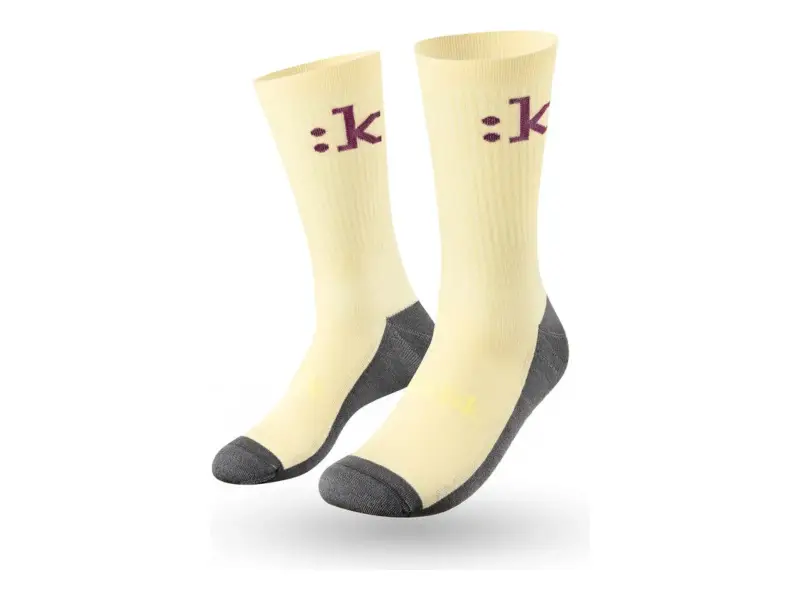 Fizik "Off-Road :k" Socks - Cream/Purple