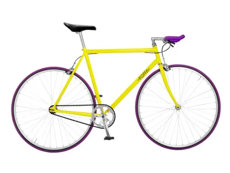 Foffa "Prima" 2011 Fixed Gear Rad gelb/lila