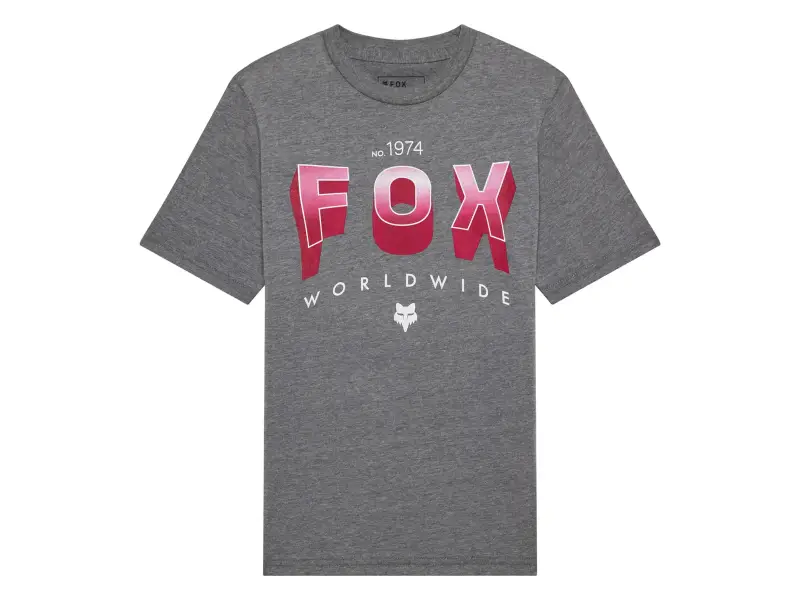 Fox Racing "Block Youth" T-Shirt - Heather Dark Grey (Kids)