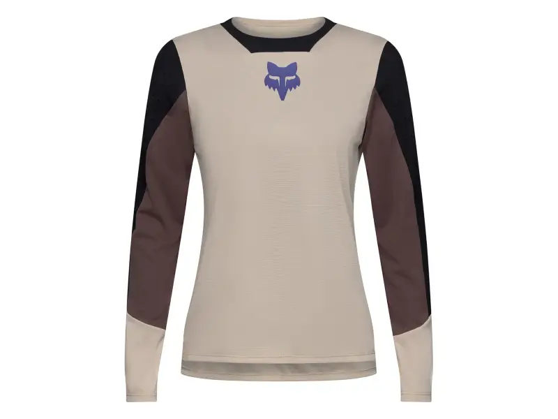 Fox Racing "Defend Park SE Women Long Sleeve" Jersey - Chalk