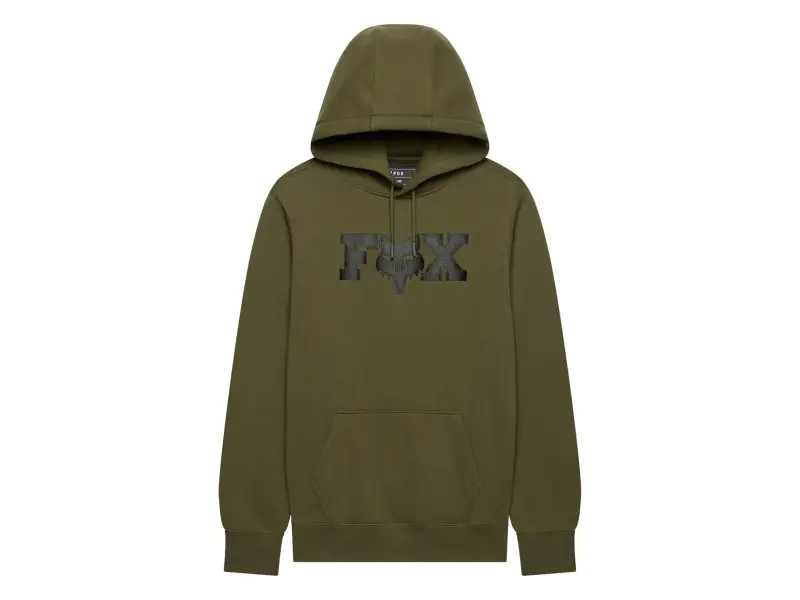 Fox Racing "F Head X Fleece" Hooded Pullover - Olive Green